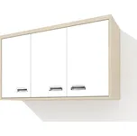 Nabytekmorava Závěsná skříň SZ 120 ke sklápěcí posteli barva lamina: akát / bílé dveře lesk