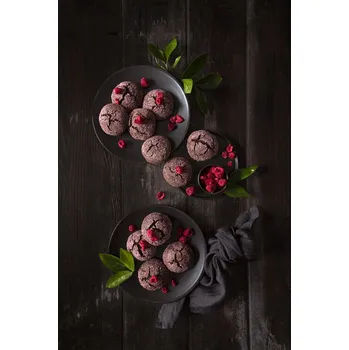 Plakát Plakát, Obraz - Raspberry chocolate crinkle cookies, Diana Popescu