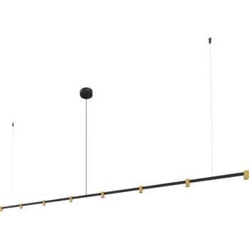 Wever & Ducré Velkolepý lineární závěsný lustr Trace Chandelier 3.0 Barva: Černá / Šampaňská, Teplota chromatičnosti: 2700 Kelvinů 253764CH3 Velkolepý lineární závěsný lustr Trace Chandelier 3.0