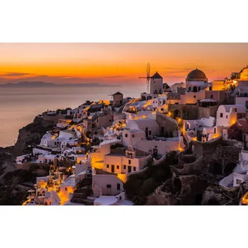 Plakát Plakát, Obraz - Calispera Santorini, Andreas Agazzi