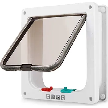 Dvířka pro psa Plastová dvířka pro pejsky a kočičky Barva: Bílá, Rozměry: S: 20 x 19 x 2 cm