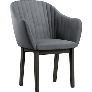 Jídelní židle Jídelní židle FELIX | 60 cm | šedá | černé nohy