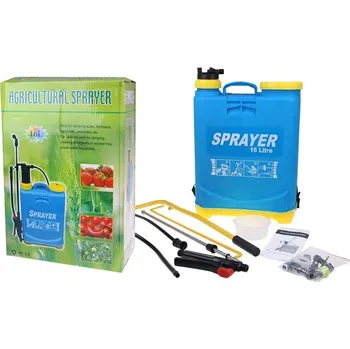 Sprayer tlakový zádový postřikovač 16 l modrý/žlutý Postřikovač Sprayer tlakový zádový postřikovač 16 l modrý/žlutý