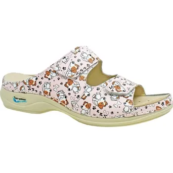 Dámská obuv Nursing Care VIENA WG8F53 dámská pantofle pratelná pejskové Velikost: 40