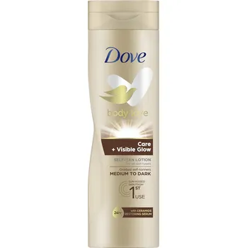 Samoopalovací přípravek DOVE Body Love Care + Visible Glow Self-Tan Lotion 250 ml