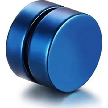 Náušnice Falešná náušnice | magnetická náušnice, 1 kus - Modrá,8mm