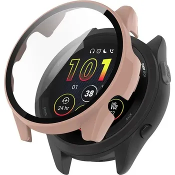 Příslušenství k chytrým hodinkám Ochranný kryt pro Garmin Forerunner 165 - Růžový