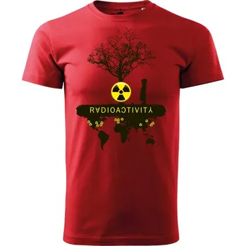 Pánské oblečení STRIKER Tričko Radioactivity Barva: Červená, Velikost: S