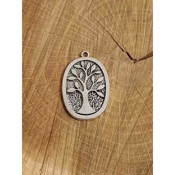 Přívěsek Přívěsek strom života 25x38 mm barva platina s patinou