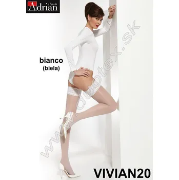 Dámské punčochy ADRIAN Samodržící punčochy Vivian20 Barva: bianco, Velikost: 1-2(XS-S)