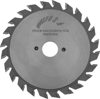 Pilový kotouč SK předřezový kotouč KANEFUS D125 mm, d20 mm, 12+12z