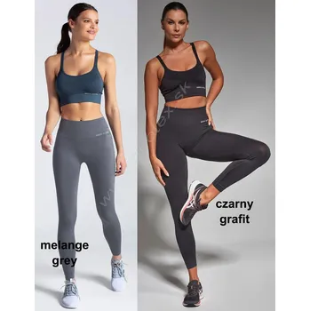 GATTA Dámské legíny Active-seamless-leggings-01 Barva: melange-grey, Velikost: S