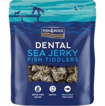 Pamlsek pro psa Fish4Dogs dentální pamlsky malé čtverečky s mořskou rybou 115 g