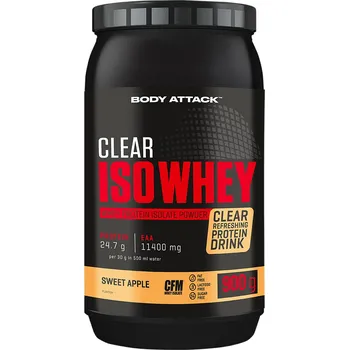 Protein Body Attack Clear Iso Whey 900g, syrovátkový proteinový izolát CFM Varianta: Cherry