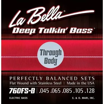 Struna pro kytaru a smyčcový nástroj LaBella Deep Talkin' Bass L-760FS-BTB, Struny na elektrickou 5-strunnou baskytaru