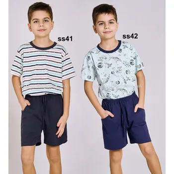 Chlapecké pyžamo TARO Chlapecké pyžamo Ronnie3201 Barva: ss42-sv.modrá, Velikost: 122