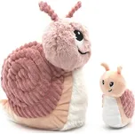 Les Deglingos šnek Maminka a miminko barva: růžová