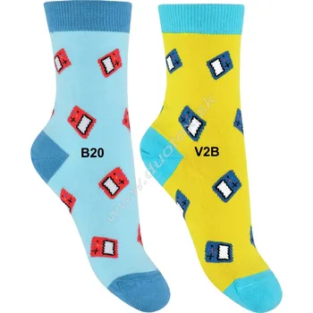 Pánské ponožky WOLA Vzorované ponožky w44.p01-vz.396 Barva: V2B, Velikost: 36-38(24-25)