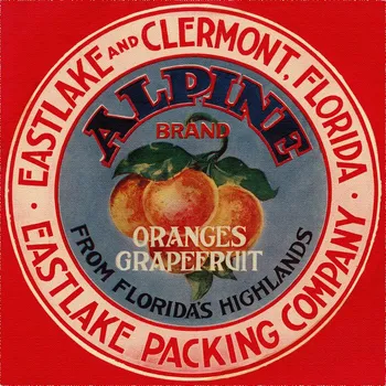 Plakát Plakát, Obraz - Alpine Brand Oranges & Grapefruits, Florida Crate Labels