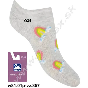Dámské ponožky WOLA Kotníkové ponožky w81.01p-vz.857 Barva: Q34, Velikost: 36-38(24-25)