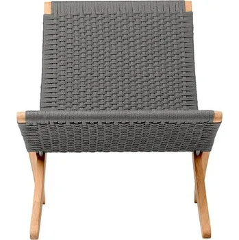 Skládací křeslo Carl Hansen & Søn Cuba MG501 Outdoor tmavě šedé