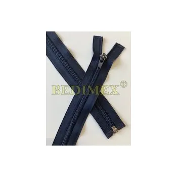 Zip zip dělitelný W5-(No5)-064 cm, aretační jezdec, tmavě modrý col.318 maloodběr