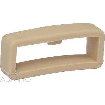 Řemínek na hodinky Silikonové poutko s pojistkou k řemínku na hodinky 22 mm béžové