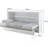 Postel Monterasso sklápěcí postel ve skříni 90 x 200 cm matně bílá
