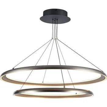 Šedé závěsné LED svítidlo kulaté designové 60cm 65W - LED Solution - 23372 - 23372