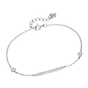 Náramek Prstýnkárna KUKI Elegantní náramek posetý kamínky AG 925 ≤ 2,2 g