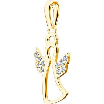 Hodinky Přívěšek Bonore - Zlato 585 - Kubický Zirkon 143895