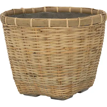 Květináč Enrico Bamboo M - Ø 40 cm / V 32 cm