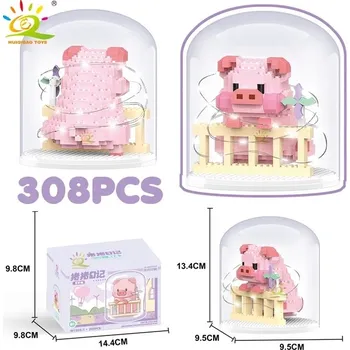 ostatní stavebnice Mini prasátko stavebnice 3d model | styl lego - 02-1 bez krabice