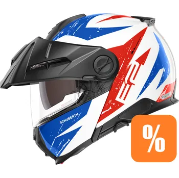 Helma na motorku Vyklápěcí přilba schuberth e2 explorer blue xl 61