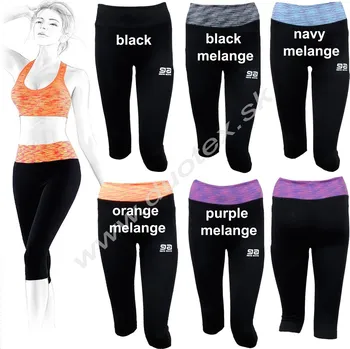 GATTA Dámské legíny Sport-leggins Barva: black-melange, Velikost: S