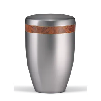 Smuteční dekorace Kovová urna Artera - Javor/Stříbrná