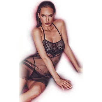 Dámská erotická košilka Noční košilka Anaïs Rosana Černá Velikost: S/M