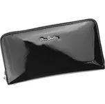 Celozipová kožená lesklá černá peněženka Pierre Cardin 05 LINE 119