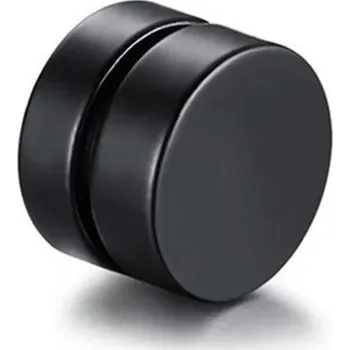 Náušnice Falešná náušnice | magnetická náušnice, 1 kus - černá,8mm