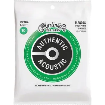 Struna pro kytaru a smyčcový nástroj MARTIN Authentic Marquis 92/8 Phosphor Bronze 12-String Extra Light, Struny na 12-strunnou kytaru