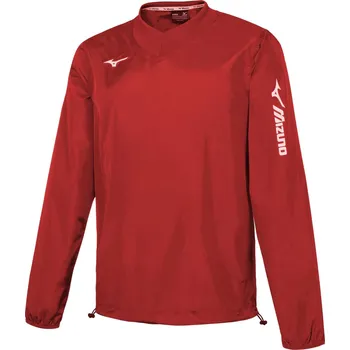 Dívčí bunda Chlapecká sportovní bunda Mizuno Trad Rain Jacket JR / Red Velikost: 140