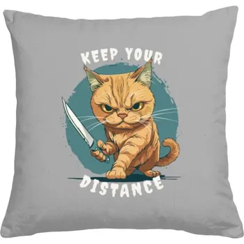 Pánská móda Polštář bavlněný s potiskem Keep your distance