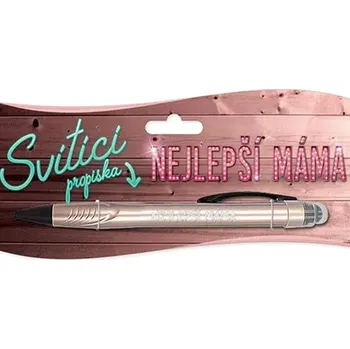 Svítící propiska s potiskem Nejlepší máma