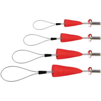 RUNPOTEC 10154 Kabelová smyčka, s ochrannou krytkou a závitem RTG Ø 6mm, 4dílná sada