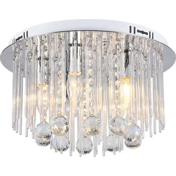 Chromové křišťálové stropní svítidlo 24cm pro žárovku 5x E14 - LED Solution - 23359 - 23359