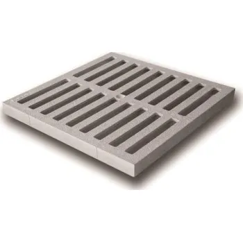 Kanalizační potrubí Aliaxis mříž 400x400mm, ke vpustím, pochůzná, PP