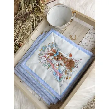 prostírání Podkafíčka - sada 4 kusů - velikonoční zajíčci