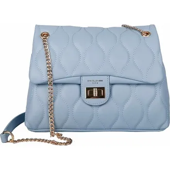 Moderní střední kabelka na rameno (podél těla) či do ruky David Jones CM6705F modrá