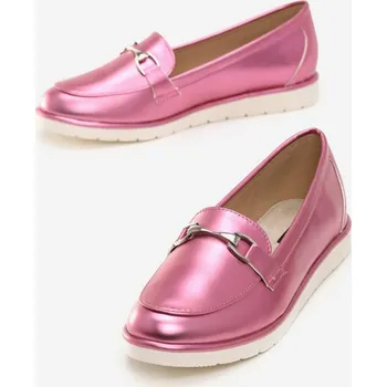 Dámské baleríny Elegantní mokasíny 7143-23 fuchsia, VELIKOST 37