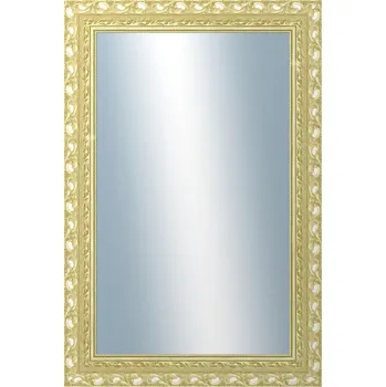 Zrcadlo DANTIK - Zarámované zrcadlo - rozměr s rámem cca 80x120 cm z lišty ROKOKO zlatá házená (2882)